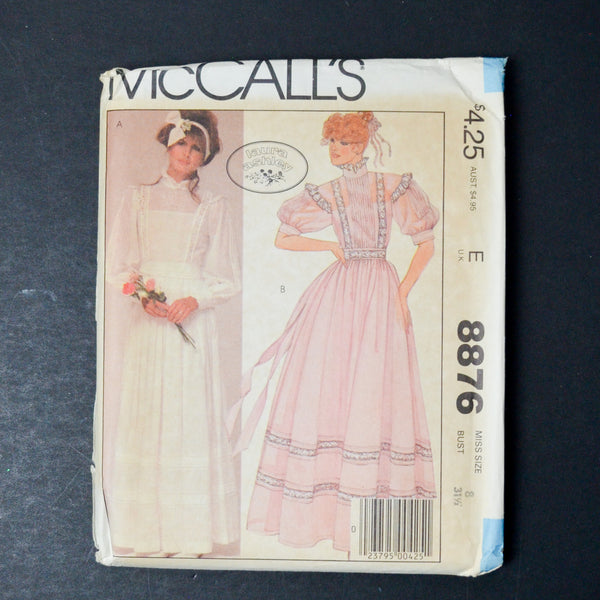 McCall's 8876 Laura Ashley Misses' Gown, Slip and Sash Sewing Pattern - Size 8