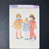 Simplicity 7063 Child's Dress or Top and Pants Sewing Pattern - Size 4