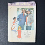 Simplicity 7564 Misses' Pullover Tops Sewing Pattern - Size Small (8-10)