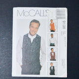 McCall's 9136 Men's Lined Vests, Bow Tie and Cummerbund Sewing Pattern - Size MX (40-44)