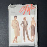 Style 4579 Misses' Separates, Pants, Skirt, Blouse and Lined Jacket Sewing Pattern - Size 12