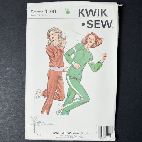 Kwik Sew 1069 Misses' Jogging Suit Sewing Pattern - Size XS-L