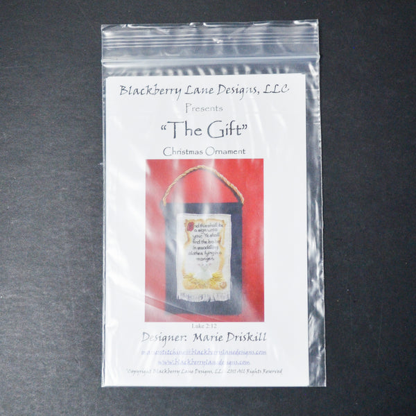 Blackberry Lane Designs The Gift Christmas Ornament Cross Stitch Pattern