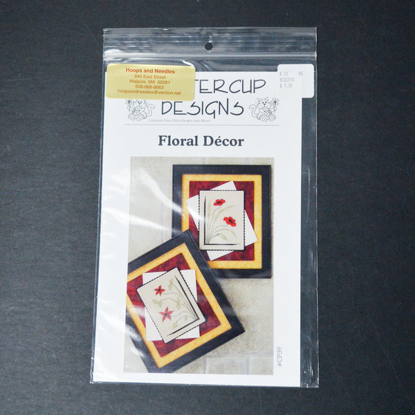 Buttercup Designs Floral Décor Cross Stitch Pattern