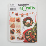 Simplicity Crafts 9768 No Sew Tree Topper, Ornaments, Tree Skirt, Wreath, Swag, House + Church Sewing Pattern