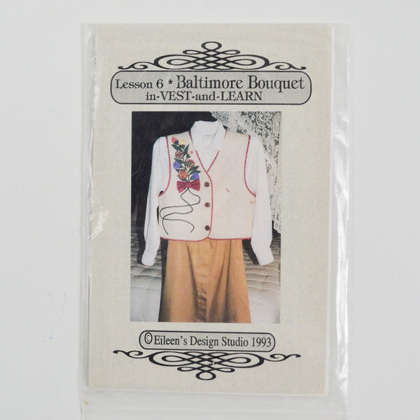 Vest and Learn Baltimore Bouquet Sewing Pattern