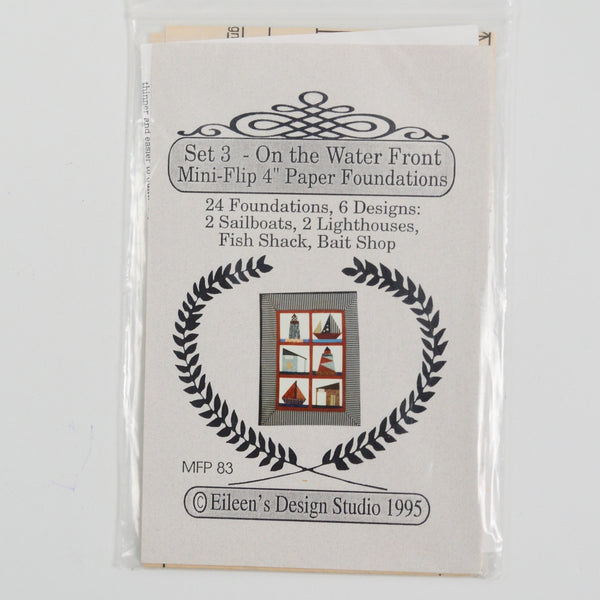 On the Water Front Mini-Flip 4" Paper Foundations Quilting Pattern