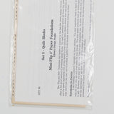 Quilt Blocks Mini-Flip 4" Paper Foundations Quilting Pattern