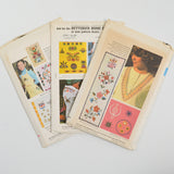 Butterick Embroidery Transfer Pattern Bundle