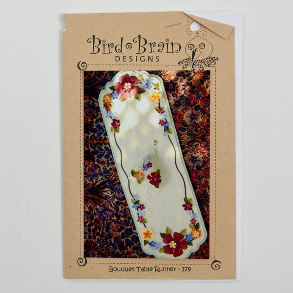Bird Brain Designs Bouquet Table Runner Felted Wool Sewing Pattern