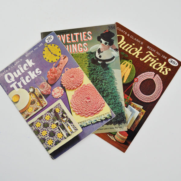 Coats & Clark's Vintage Craft Magazines - Set of 3