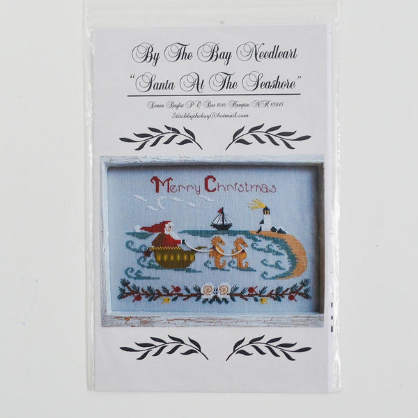 By the Bay Needleart "Santa at the Seashore" Cross Stitch Pattern