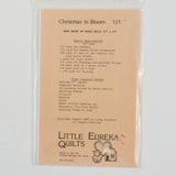 Little Eureka Quilts Christmas In Bloom Tree Skirt or Table Quilt Pattern
