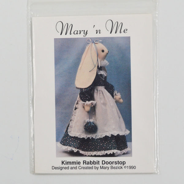 Mary 'n Me Kimmie Rabbit Doorstop Sewing Pattern
