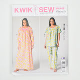 Kwik Sew K4145 Women's Top, Nightgown and Pants Sewing Pattern - Size 1X-4X
