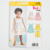 New Look 6441 Toddler's Dress & Pants Sewing Pattern - Size A