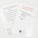 Redwork Embroidery Winter Wall Hanging Pattern Bundle - 2 Patterns