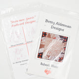 Redwork Embroidery Winter Wall Hanging Pattern Bundle - 2 Patterns