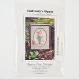 Spruce Love Designs Pink Lady's Slipper Counted Cross Stitch Pattern