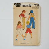 Butterick 6018 Children's T-Shirt, Culottes & Pants Sewing Pattern - Size 6