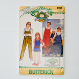 Butterick 6805 Cabbage Patch Kids Children's & Girls' Jumper & Overalls Sewing Pattern - Size 7-10