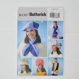 Butterick B4307 Misses' Fleece Hats and Scarves Sewing Pattern