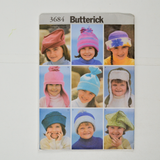 Butterick 3684 Children's Hats Sewing Pattern