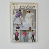 Simplicity 7313 Misses' Go-Everywhere Skirt, Pants, Top and Unlined Jacket Sewing Pattern - Size 8