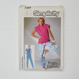 Simplicity 7321 Misses' Easy-to-Sew Ankle Length Pants and Pullover Top Sewing Pattern - Size 6
