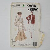 Kwik Sew 1344 Misses' Blazer and Skirt Sewing Pattern - Size 14-20