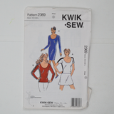 Kwik Sew 2369 Misses' Dress & Tops Sewing Pattern - Size XS-L