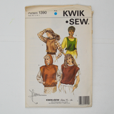 Kwik Sew 1390 Misses' Vests Sewing Pattern - Size XS-L