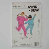 Kwik Sew 1911 Girls' Jogging Suits Sewing Pattern - Size 4-7