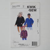 Kwik Sew 2744 Girls' & Boys' Shirt Jackets Sewing Pattern - Size 4-7