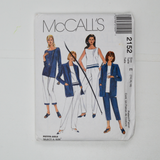 McCall's 2152 Misses' Unlined Jacket, Tunic or Top and Pants Sewing Pattern - Size E (14-18)
