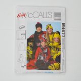 McCall's M4677 Misses', Men's, Children's, Boys and Girls' Tops, Scarf, Mittens, Hat and Roll-Up Blanket Sewing Pattern