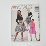 McCall's 6238 Misses' Dress, Belt and Optional Attached Petticoat Sewing Pattern - Size C (10-14)