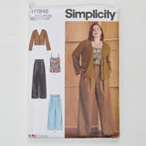 Simplicity R11946 Women's Pants, Camisole and Cardigan Sewing Pattern - Size W3 (30W-38W)