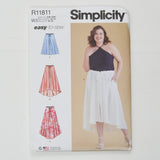 Simplicity R11811 Women's Skirt with Hemline Variations Sewing Pattern - Multiple Sizes Available W2 (US 20W-28W)