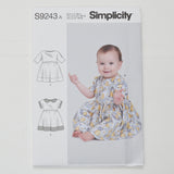 Simplicity S9243 Baby's Dress Sewing Pattern - Size A (XS-L)