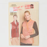 Vogue V8000 Misses' Vest Sewing Pattern - Size A