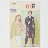 Vogue V8089 Misses'/Misses' Petite Unlined, Lined or Reversible Jacket Sewing Pattern - Size D