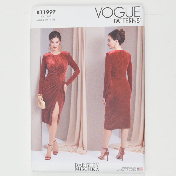 Vogue R11997 Misses' Knit Dress Sewing Pattern Vogue R11997 Misses' Knit Dress Sewing Pattern