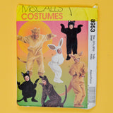 McCall's 8953 Adults' and Kids' Animal Costumes Sewing Pattern - Size S (31.5, 32.5)