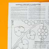 Cotton Queen/Mountain Mist Martha's Vineyard Appliqued Quilt Quilting Pattern