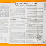 Cotton Queen/Mountain Mist The Friendship Plume Appliqued Quilt Quilting Pattern