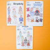 Simplicity 18" Doll Clothes Sewing Pattern Bundle