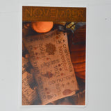 November Word Play Cross Stitch Pattern