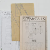 McCall's M6703 Misses' Blouse Sewing Pattern - Size Y (XS-M)
