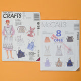 McCall's Apron Sewing Patterns - Set of 2